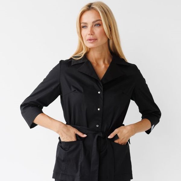 Komplet medyczny damski scrubs Cape Town w kolorze czarnym