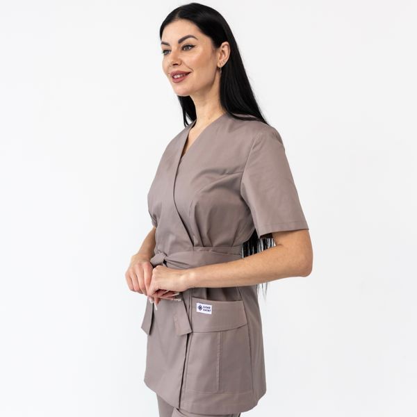 Bluza medyczna damska scrubs Kioto mokka