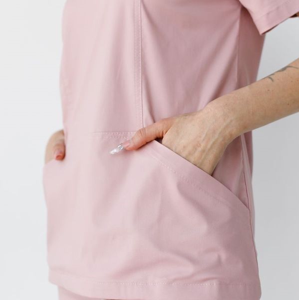 Komplet medyczny damski scrubs Topaz w kolorze jasnoliliowym