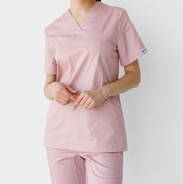 Komplet medyczny damski scrubs Topaz w kolorze jasnoliliowym