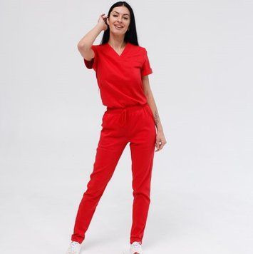 Women&rsquo;s scrub set Marseille red