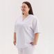 Komplet medyczny damski scrubs Chicago w kolorze białym +SIZE