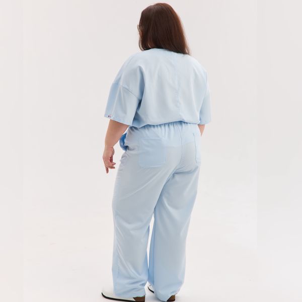 Komplet medyczny damski scrubs Chicago w kolorze jasnoniebieski +SIZE