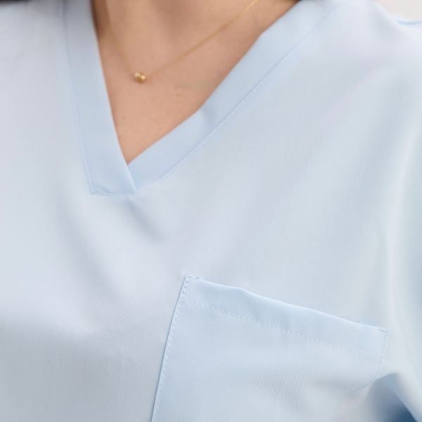 Komplet medyczny damski scrubs Chicago w kolorze jasnoniebieski +SIZE