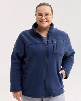 D&aacute;mska fleecov&aacute; mikina Finland modr&aacute; +SIZE