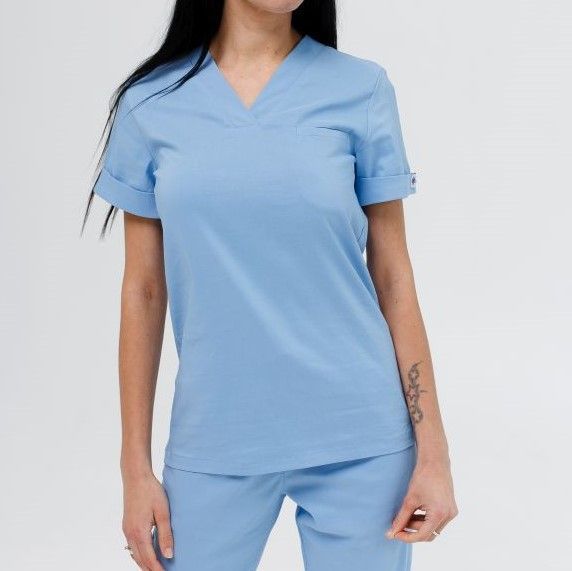 Women&rsquo;s scrub set Marseille light blue