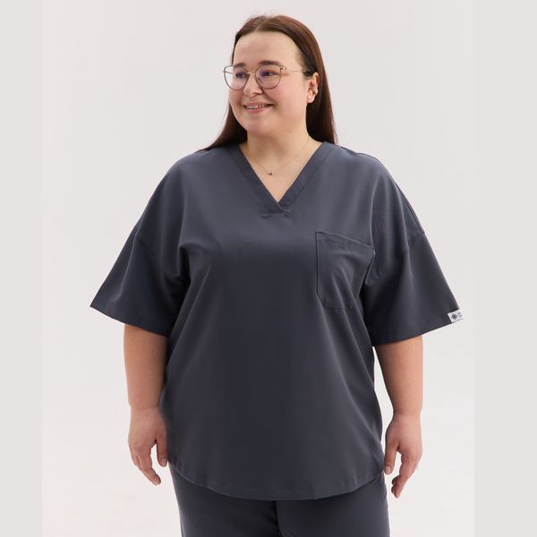 Women&rsquo;s scrub set Chicago dark gray +SIZE