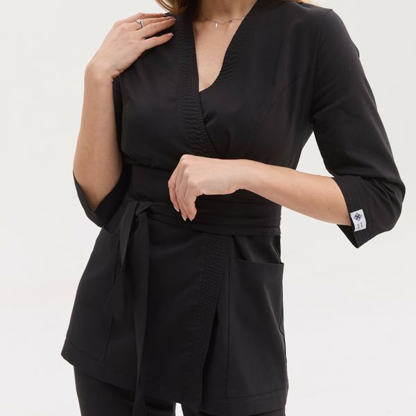 Komplet medyczny damski scrubs Seoul w kolorze czarnym