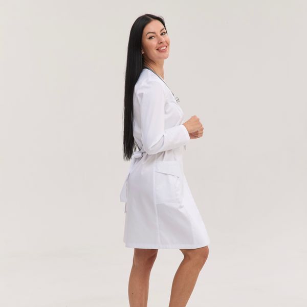 Women&rsquo;s lab coat Kyoto white (long sleeve)