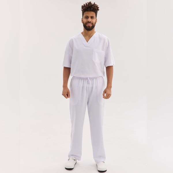 Men&rsquo;s scrub set Chicago white